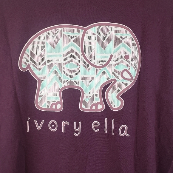 Ivory‎ Ella Long Sleeved Tshirt Purple Size Small - Picture 3 of 9